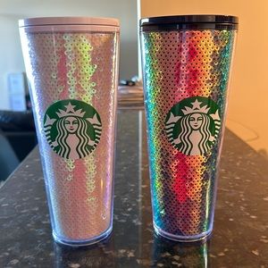 Black & White Starbucks Tumblers